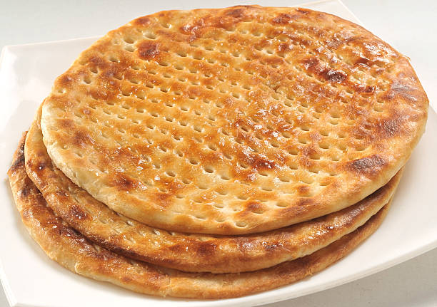 Sheermal Closeup A traditional Pakistani and Indian bread taftan stock pictures, royalty-free photos & images