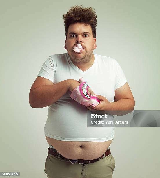 Must Have More Marshmallows Stock Photo - Download Image Now - Guilt, Eating, Overweight