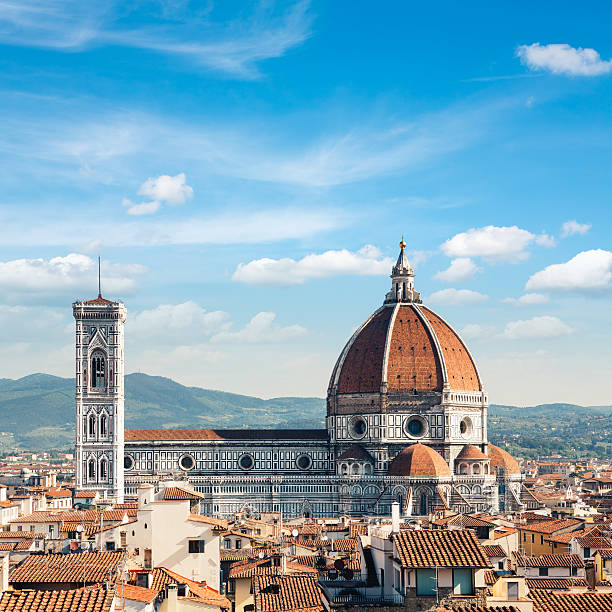 duomo, em florença - florence italy italy sky cathedral - fotografias e filmes do acervo