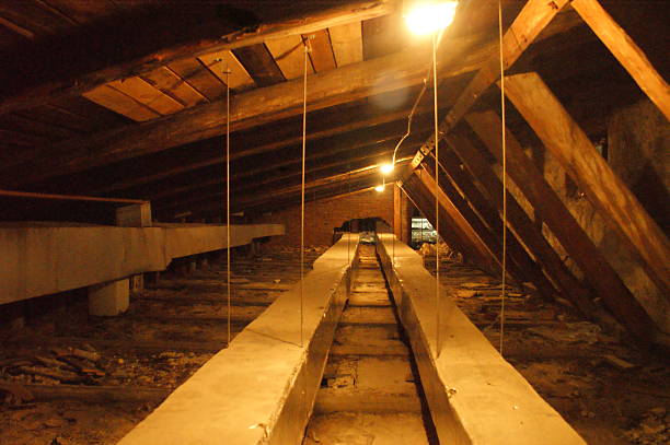 istock Old loft in an abandoned palace 504656273