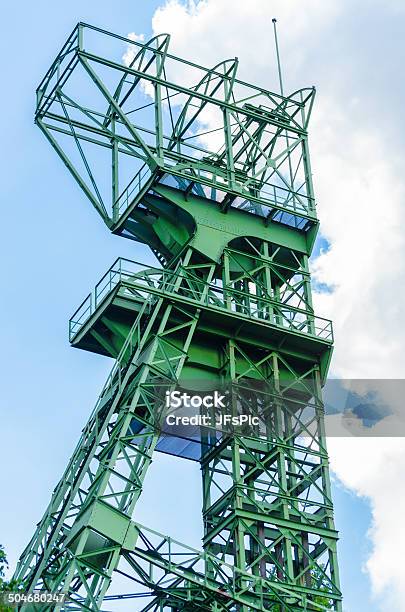 Mines Tower Zeche Carl Funke City Of Essen Stock Photo - Download Image Now - Cloud - Sky, Coal, Coal Mine