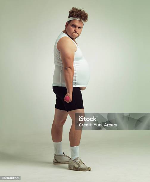 This Is As Easy As 1 2 3 Stock Photo - Download Image Now - Males, Overweight, Portrait