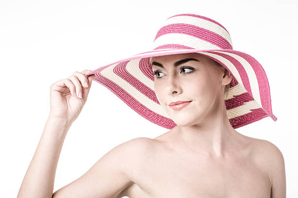 istock Beautiful woman in a hat 504681351