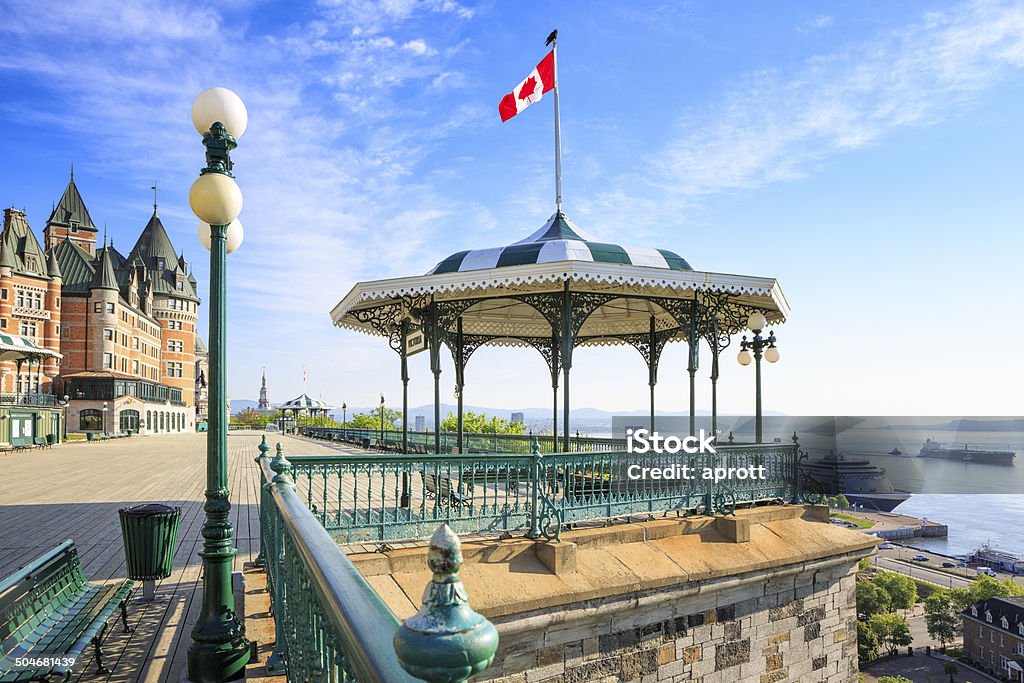 Dufferin Terrasse, Cidade de Quebec. - Royalty-free Cidade de Quebec Foto de stock