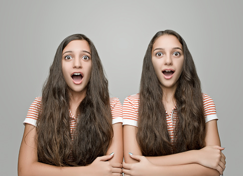 Surprised Twin Sisters Stock Photo Download Image Now Surprise Teenager 18 19 Years iStock Surprised Twin Sisters Stock Photo Download Image Now Surprise Teenager 18 19 Years iStock