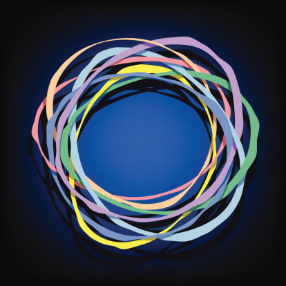 Artist Color Rings Color Rings Stock Illustration - Download Image Now - Abstract ...