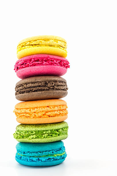 istock Sweet and colourful french macaroons. 504684713
