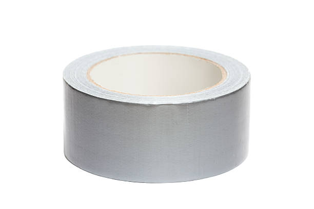 istock Roll of white adhesive tape 504686383