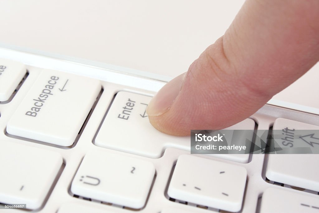 Enter Enter key isolated on white background Business Stock Photo