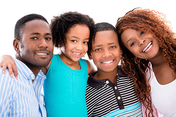 istock Happy family smiling 504688037