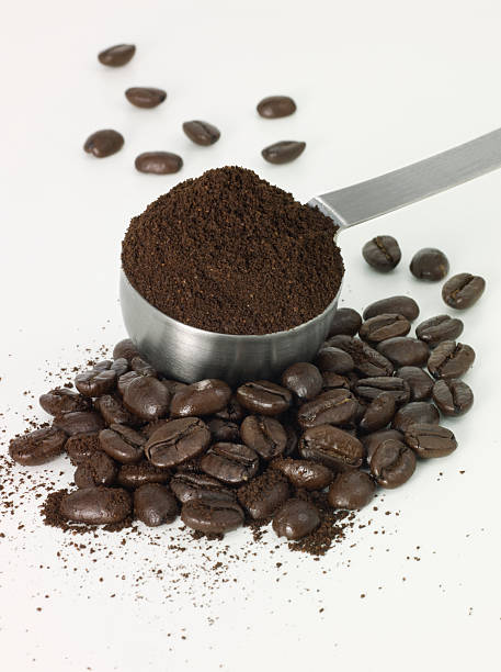 istock Whole coffee beans and ground coffee 504699146