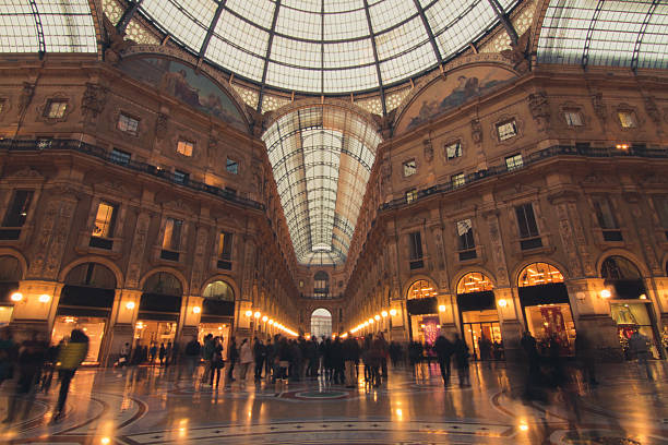 istock Shopping gallery in Milan 504699192