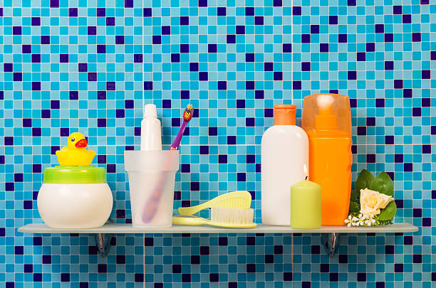 istock Hygiene products on the shelf 504699888