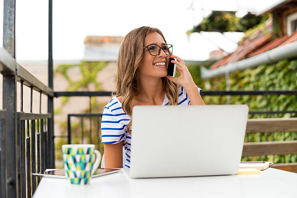 istock Young female talking on mobile phone 504701676