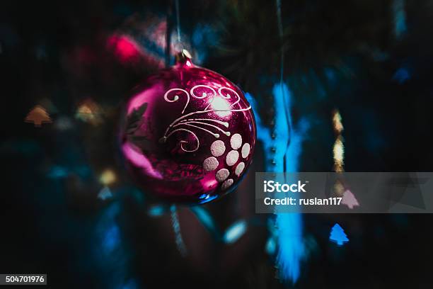 Christmastree Decorations Close Up Selective Focus Stock Photo - Download Image Now
