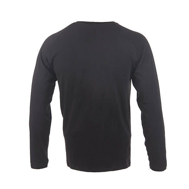 istock black T-shirt on a white background 504702816
