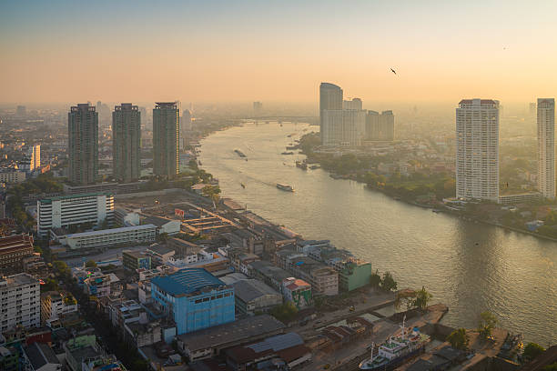istock Bangkok city view from above, Thailand. 504703758
