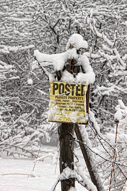 istock Posted Sign Covered with Snow 504704945