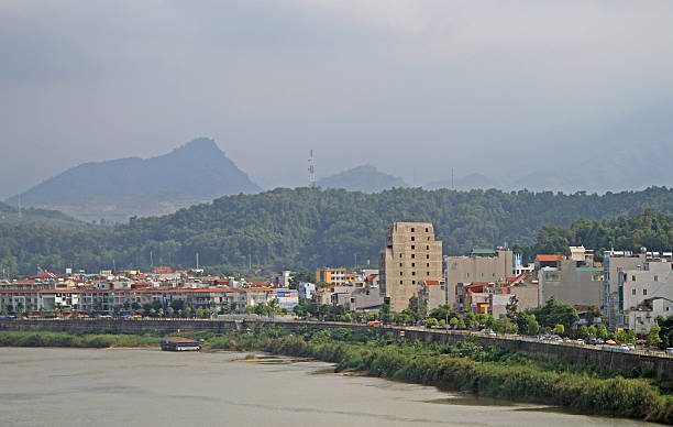 istock view of frontier cities Lao Cai and Hekou 504705152