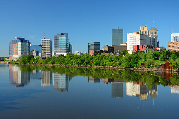 istock Newark, New Jersey downtown skyline and river 504705573