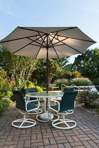 istock Backyard Patio in Late Afternoon Sun 504706424