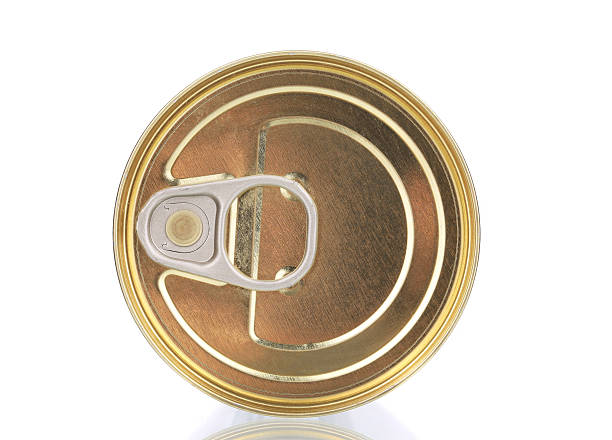 istock Top view of metal can. 504706623