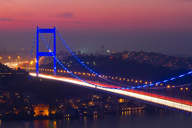 ボスポラス橋 - suspension bridge 写真 ストックフォトと画像