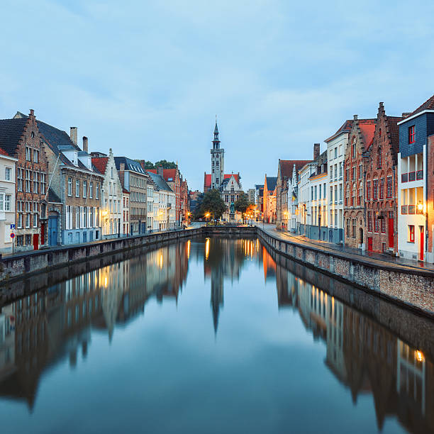 istock waters of Spiegelrei, Bruges 504707394