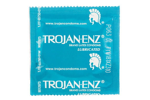 Trojan-ENZ Condom stock photo