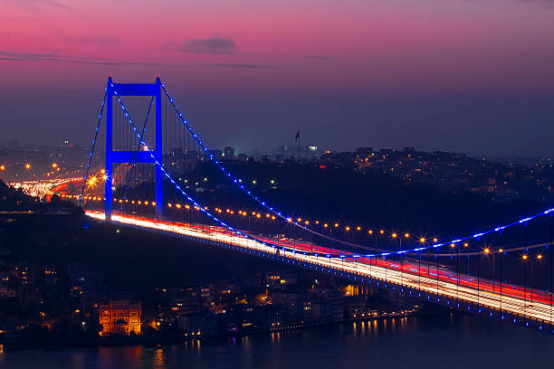 ボスポラス橋 - suspension bridge 写真 ストックフォトと画像