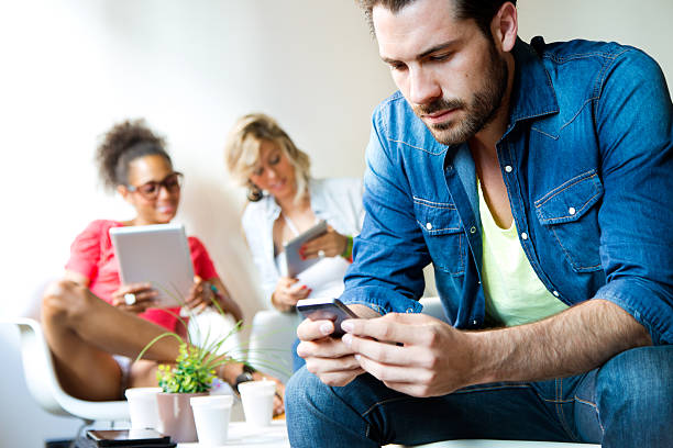 istock Young business man using his mobile phone. 504708677