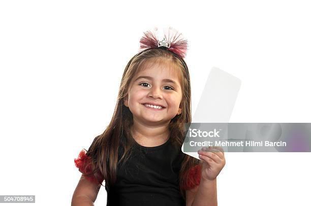 Leere Papier Auf Kleine Mädchen Hand Stockfoto und mehr Bilder von Halten - Halten, Kind, Grußkarte