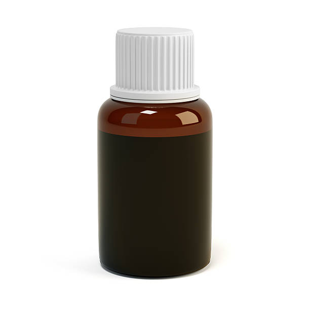 istock Medicine bottle of brown glass 504709023