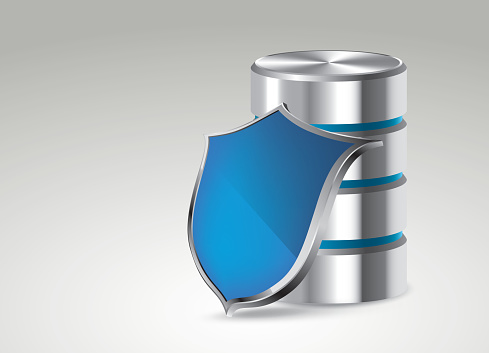 Database Security Register Frame Background Image Database Security Stock Illustration - Download Image Now - Badge, Blue ...
