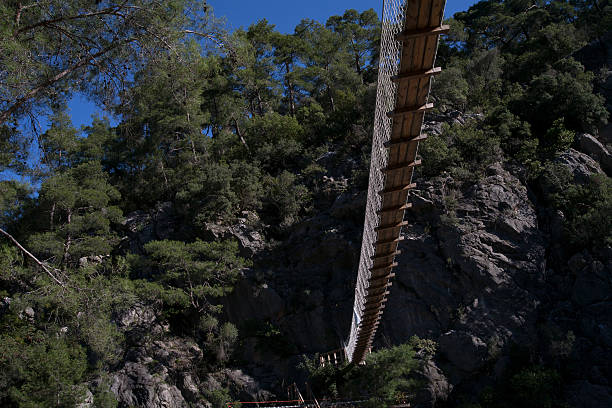 istock Suspended ride in a mountain gorge. 504709702