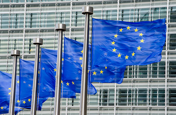 istock EU flags in front of European Commission in Brussels 504709846