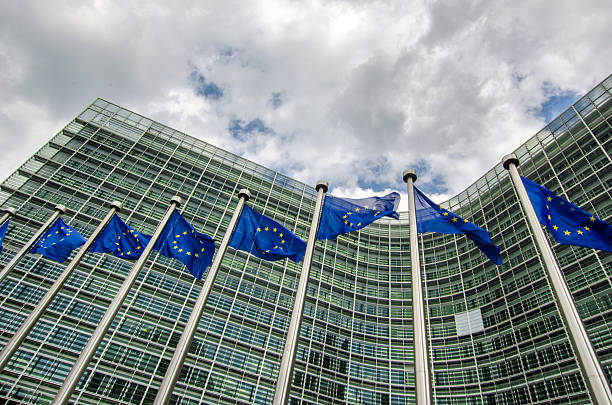 istock EU flags in front of European Commission in Brussels 504709978