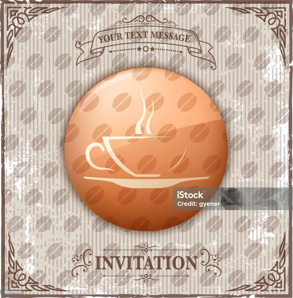 vintage filiżanką kawy iconls - Grafika wektorowa royalty-free (Espresso)