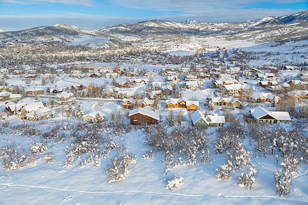 istock Winter village in Colorado 504710790