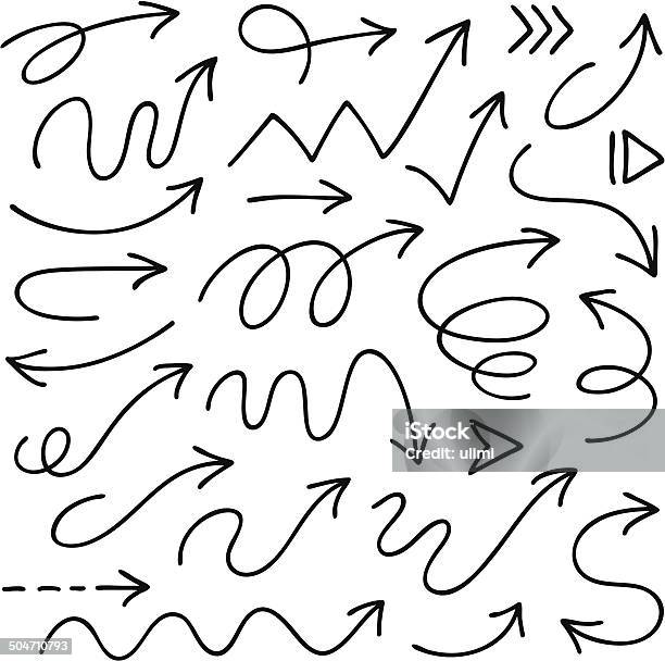 Arrows Stock Illustration - Download Image Now - Arrow Symbol, Arrow - Bow and Arrow, Spiral