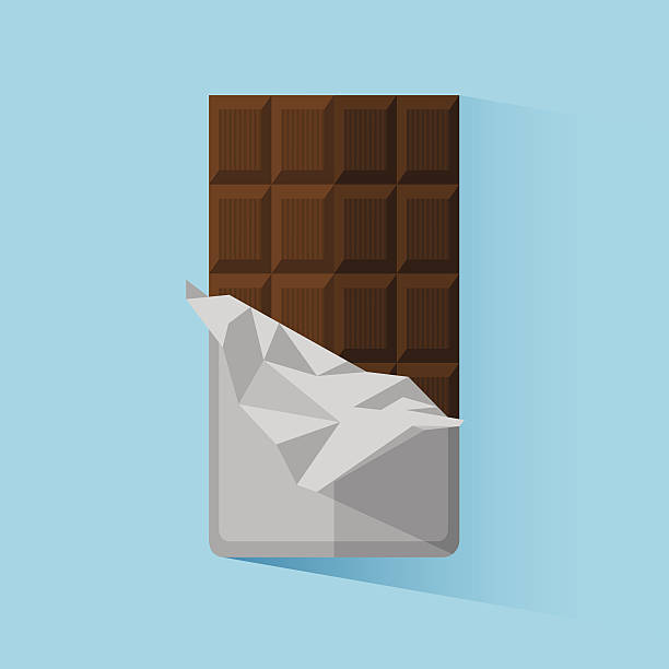 chocolate - çikolatalı bar illüstrasyonlar stock illustrations