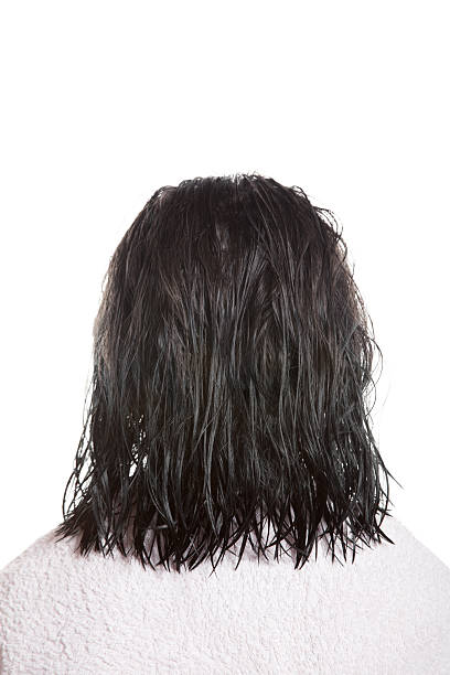 Wet Hair Stock Photo - Download Image Now - Wet Hair, Rear View, One Woman  Only - iStock