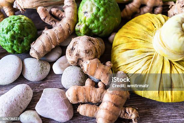 Nice Spa Still Life With Herbal Ball Stock Photo - Download Image Now - Aromatherapy, Beauty Product, Beauty Spa