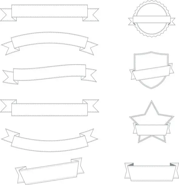 Vector illustration of Ribbons