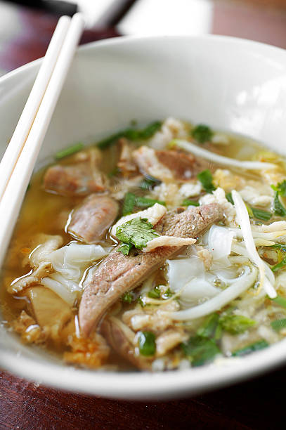 istock close up thai sweet soup noodle with pork 504737613