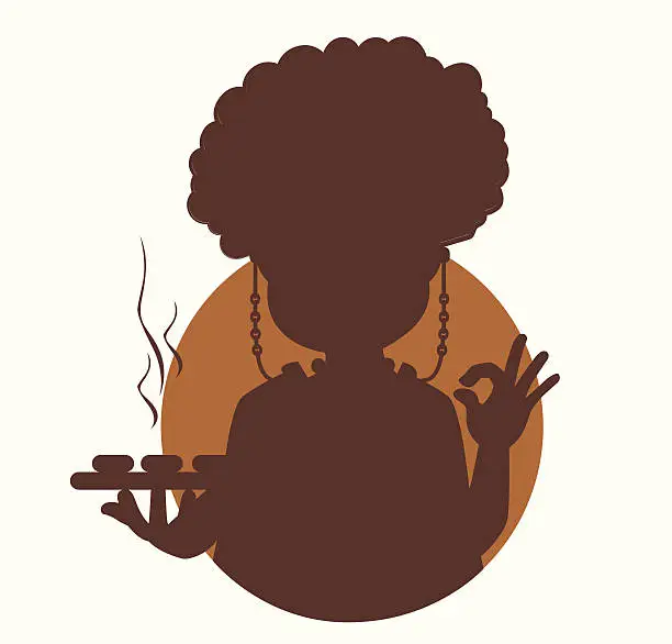 Vector illustration of Grand Mother and Taste