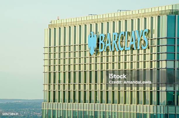 Barclays Tower Canary Wharf Stock Photo - Download Image Now - Barclays - Brand Name, Canary Wharf, Bank - Financial Building