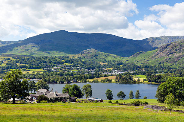 istock Coniston Water Lake District England uk with mountains in summer 504739549