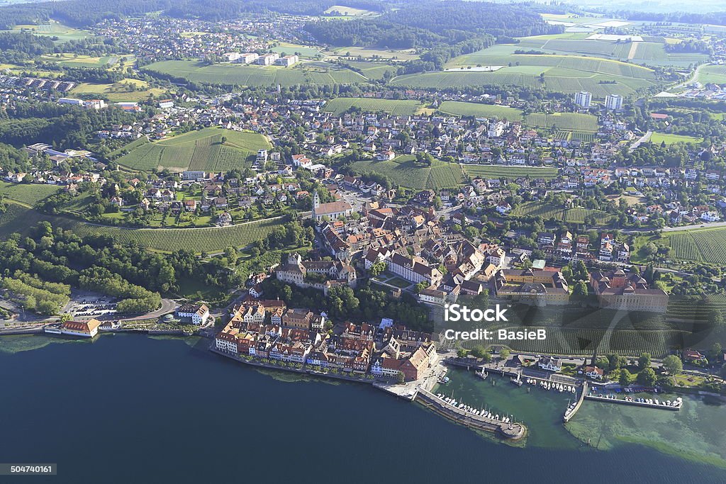 Luftbild von Meersburg - Lizenzfrei Bauwerk Stock-Foto