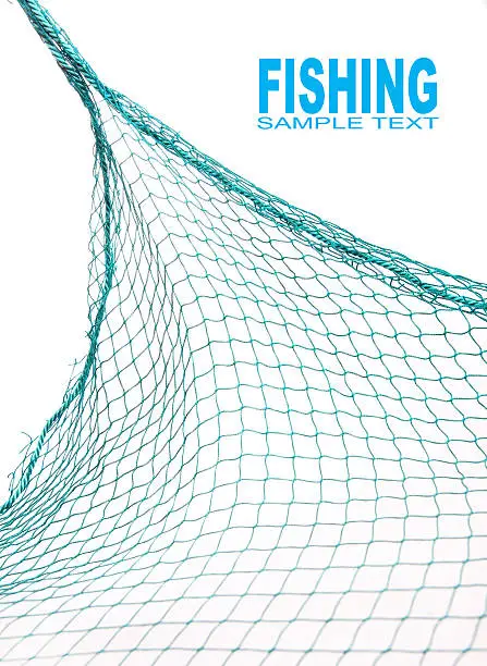 Fishing net with space for your text.